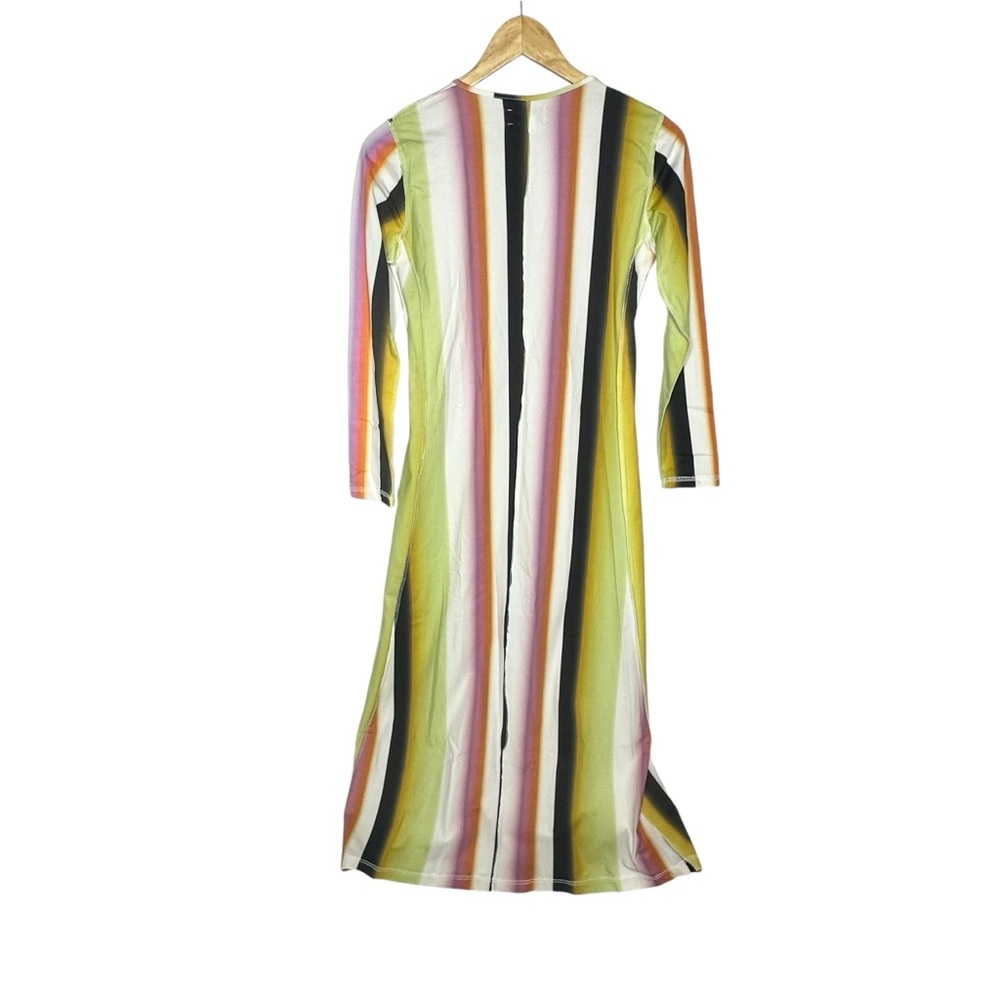 NWOT Mandinga x Free People Ipa Long Sleeve Stripe Midi Dress small - Picture 4 of 12